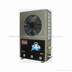 EVI low temperature Air source heat pump R404A for floor heating and hot water