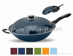 Seven color paint Frying pan