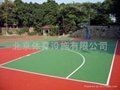 北京籃球場丙烯酸面層施工