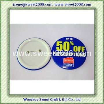 Printed Plastic Button Badge