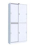 Two-layer Iron Sliding-door Cabinet