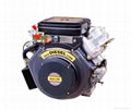 V-twin Air-cooled Diesel Engine (22hp) 1