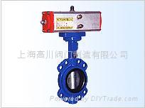 D671X對夾式氣動軟密封蝶閥 5