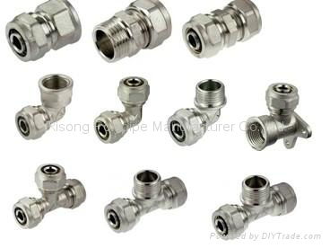 compression brass fittings for multilayer pipes