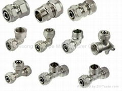 compression brass fittings for multilayer pipes