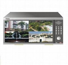 H264 4 channel dvr with 7 inch TFT