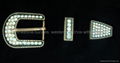 Rhinestone belt buckle sets 1