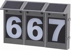 Solar house number,solar powered house number,solar house number light