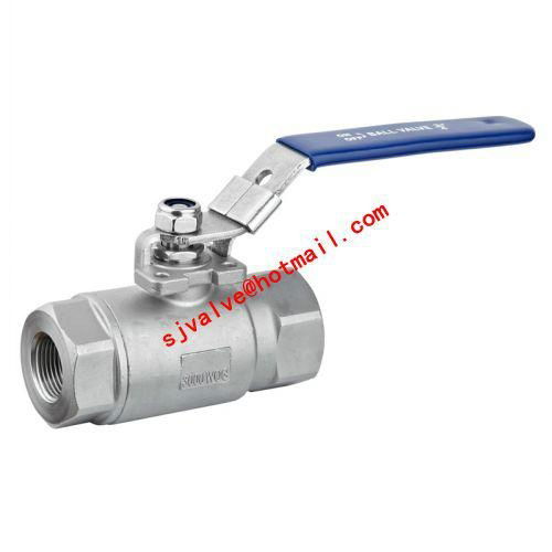 2PC  ball valve with Locking device  4