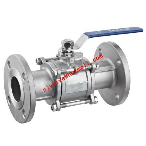stainless steel 3PC ball valve, tri-clover end, sanitary grade 2