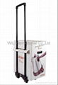 New design paper trolley, cardboard paper trolley 