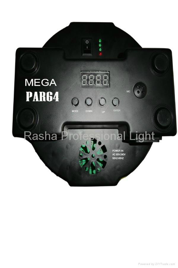 New Battery Power RGBA 144pcs*10MM Par 64-Mega Par 64 Light 5