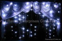 New Design Wedding LP20 LED RGB Video Star Curtain，LED Starcoth,LED Backdrops