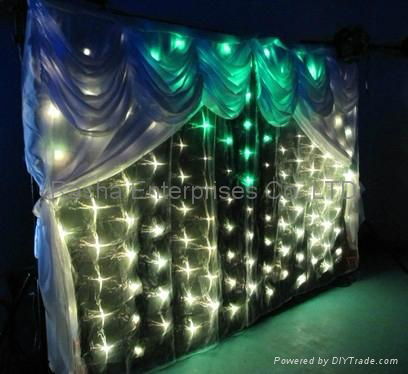 New Design Wedding LP20 LED RGB Video Star Curtain，LED Starcoth,LED Backdrops 2