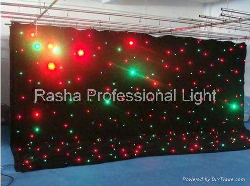 High Quality P9 2M*4M Soft Dj Curtain / LED Wedding Decoration Vision Curtain   4