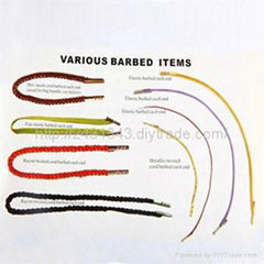 barbed elastic cord