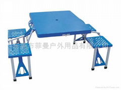 Folding table, picnic table