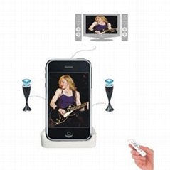 4 in 1 audio and video dock for iphone