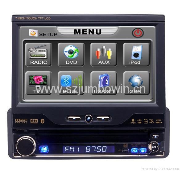 7inch 1-Din Car DVD Player (J-7685)