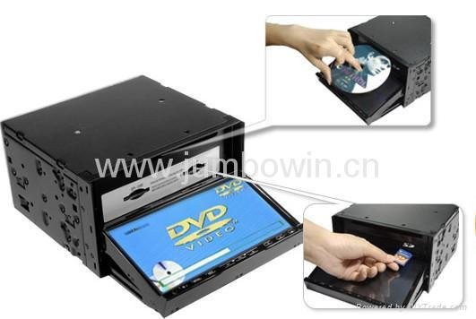 7" touchscreen 2-DIN car dvd with TV+FM(RDS)+SD+Bluetooth+CDC+GPS system