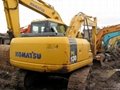 used Komatsu pc130-7 excavator in a large number