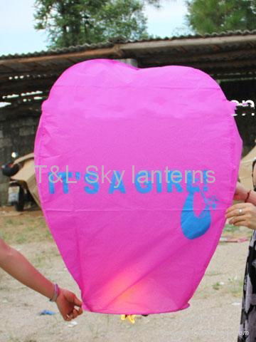 It's a girl sky lantern