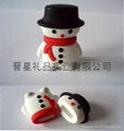 Christmas Snowman U plate outer covering 1