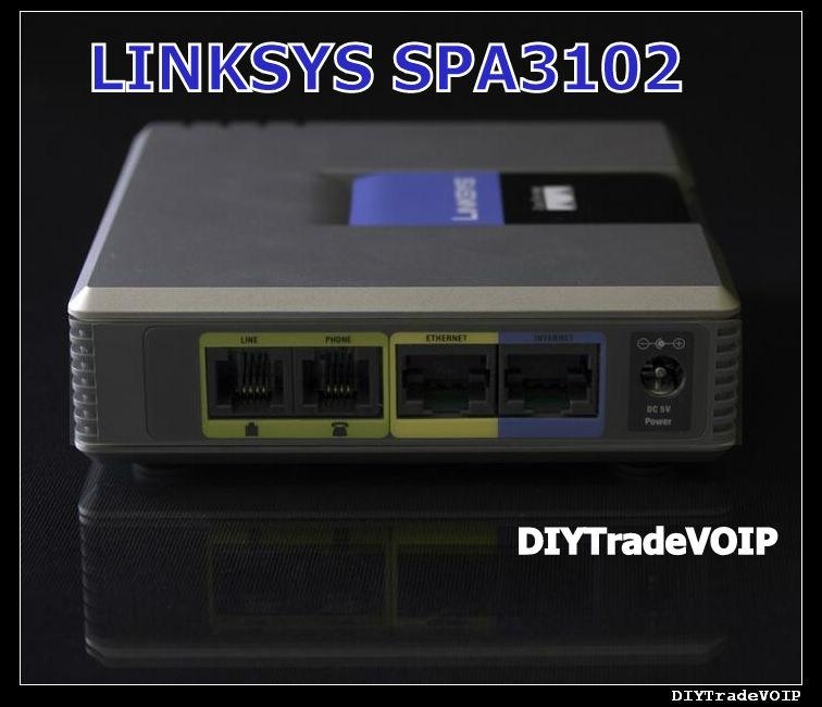 New Linksys SPA-3102 SPA3102 SIP FXO FXS PSTN UNLOCKED VOIP Gateway ip phone