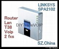 NEW UNLOCKED Linksys SPA2102 Adapter with Router - IP phone T38 VOIP Gateway