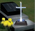 Cross Solar Memorial Grave Light