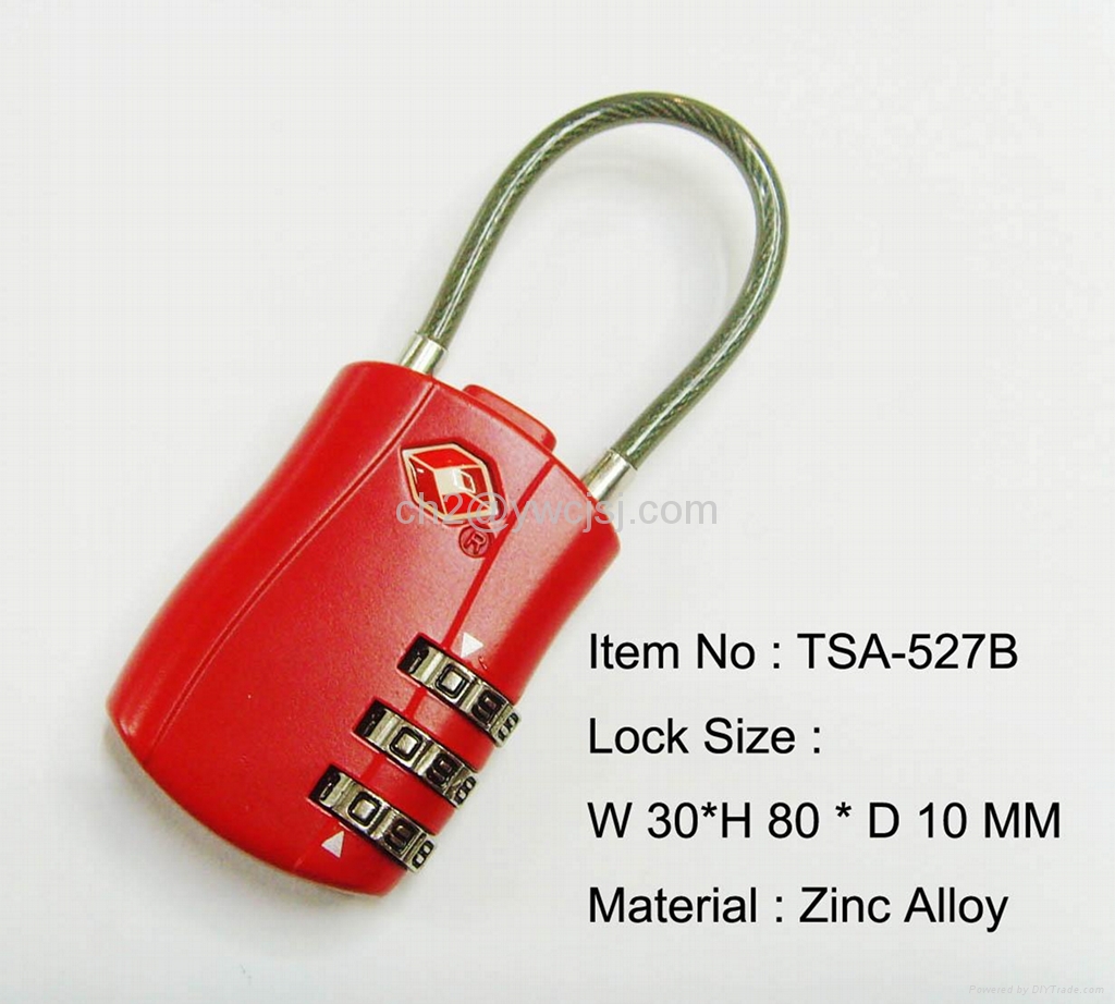 Top Security Resettable TSA Combination Lock TSA527B,529B CJSJ (China Manufacturer) Locks