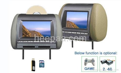 7 Inch Headres DVD Player with Game Function