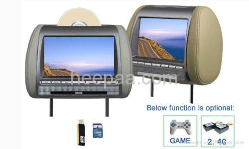 8.5 Inch Headrest DVD Player with Game, TV Functions