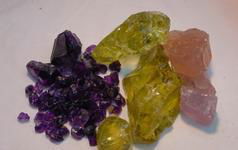 Amethyst, Citrine & Rose Quartz