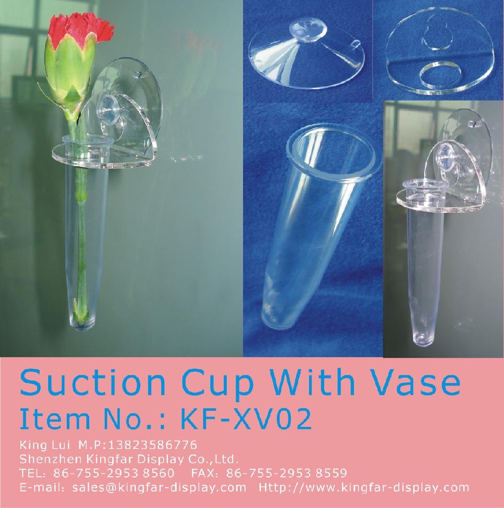 suction cup with vase KFXV02 KINGFAR (China Manufacturer