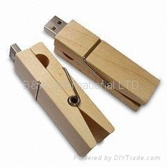 wood USB flash memory