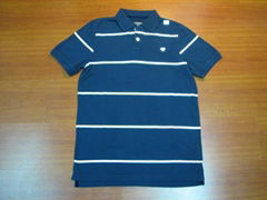 Dyred yarn polo-shirts