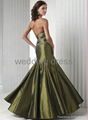 Light satin material, special desigh bust evening gown 5