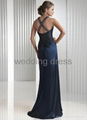 Hot sale special design beaded neckline evening dress 2