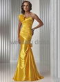 Noblest mermaid evening dress/beaded evening gown/satin material 3