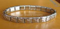 Two Layer Stretchy Shiny Stainless Steel Bracelet SSB105 1