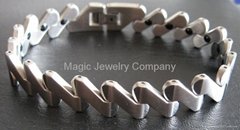Stainless Steel Magnetic Bracelet Fashion Slantwise Chain SSB106