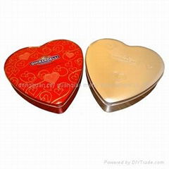 Heart Shape Tin Box 