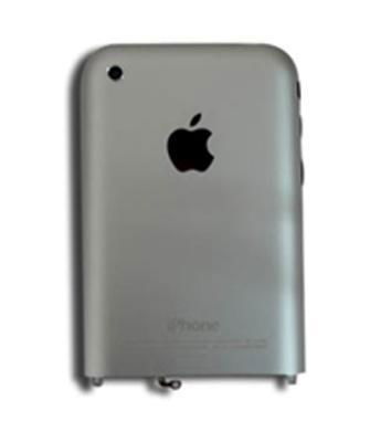 Silver Metal Rear Cover for Apple iPhone 