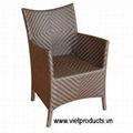 Synthetic Rattan Chair No. 07616 1