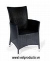 Synthetic Rattan Chair No. 07616 3