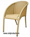 Garden Wicker Stacking Chair No. 07608 1