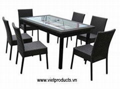 Poly Rattan Dinning Set No. 06720