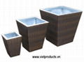 PE Rattan Planters  1