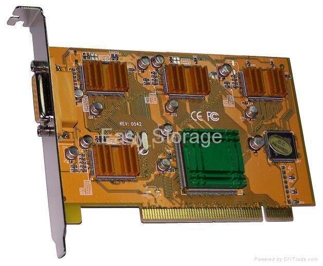 MPEG4/H.264 4ch software compression real-time PCI DVR card, Video capture card 3